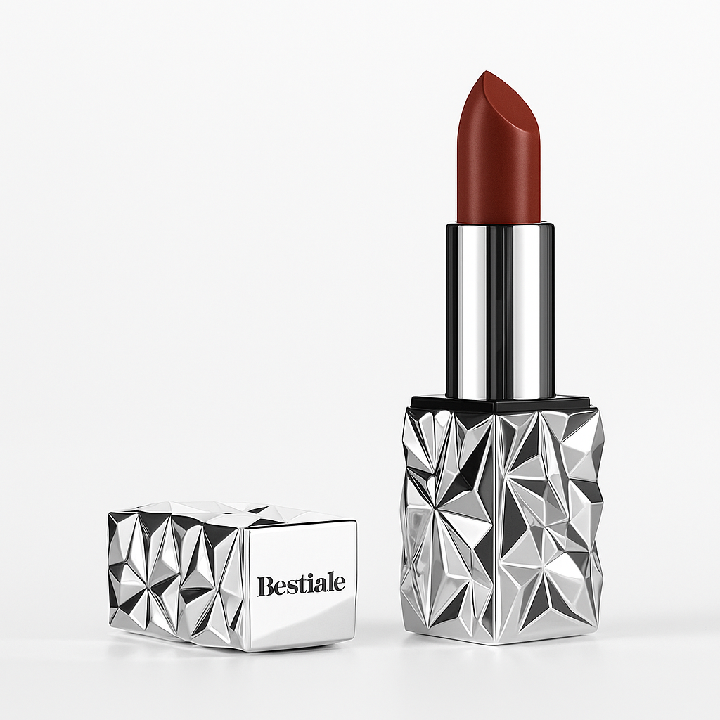 Application rouge à lèvres Crush Bestiale – geste précis lèvres sensuelles mat